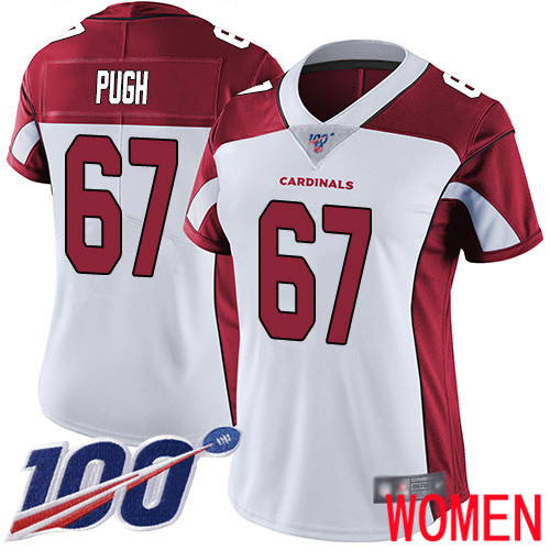 Arizona Cardinals Limited White Women Justin Pugh Road Jersey NFL Football #67 100th Season Vapor Untouchable->arizona cardinals->NFL Jersey